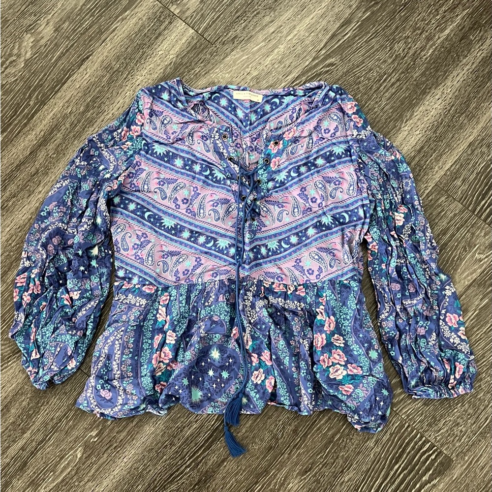 Spell and the Gypsy Purple Pink Blouse Medium